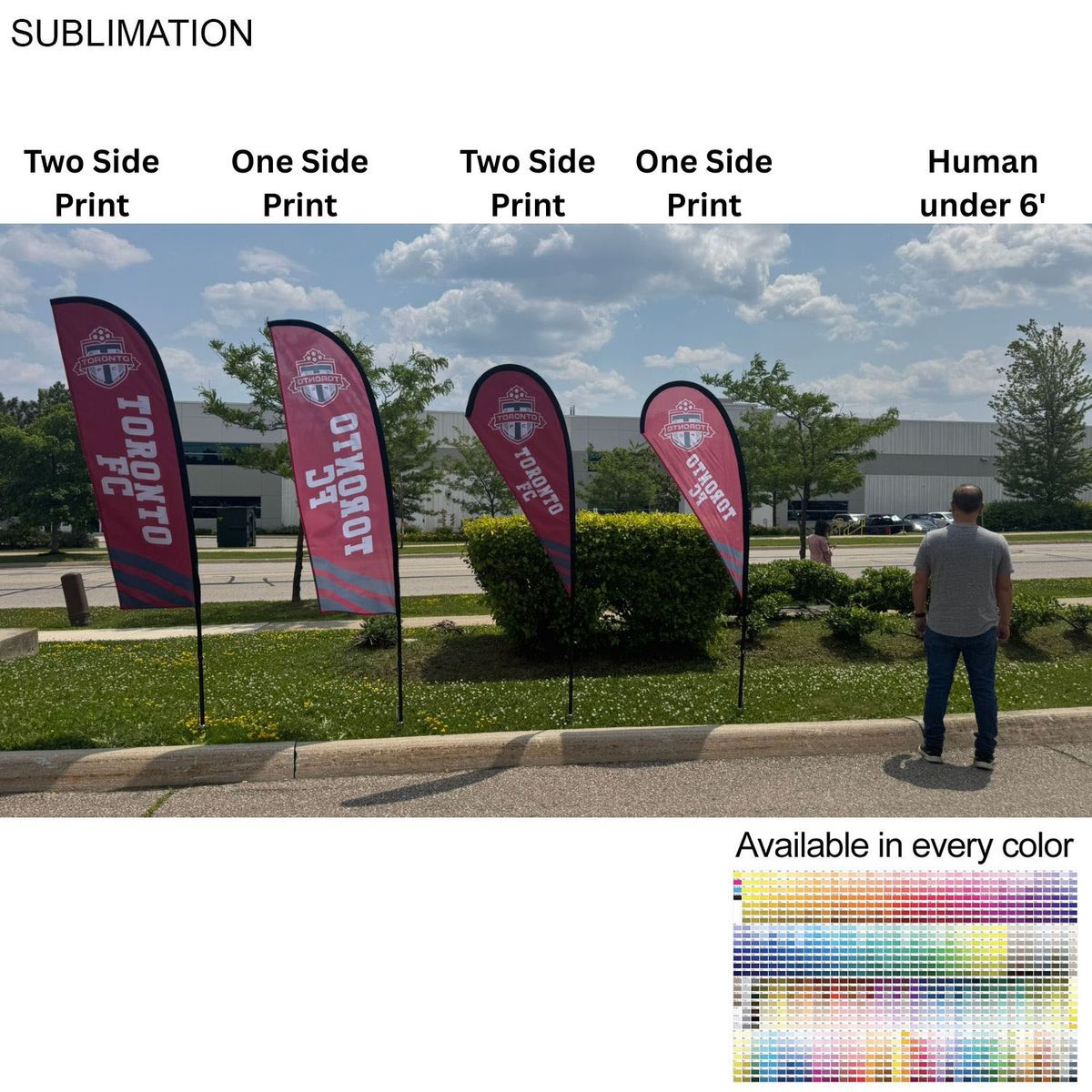 Tear Drop Flag Kit Single Sided