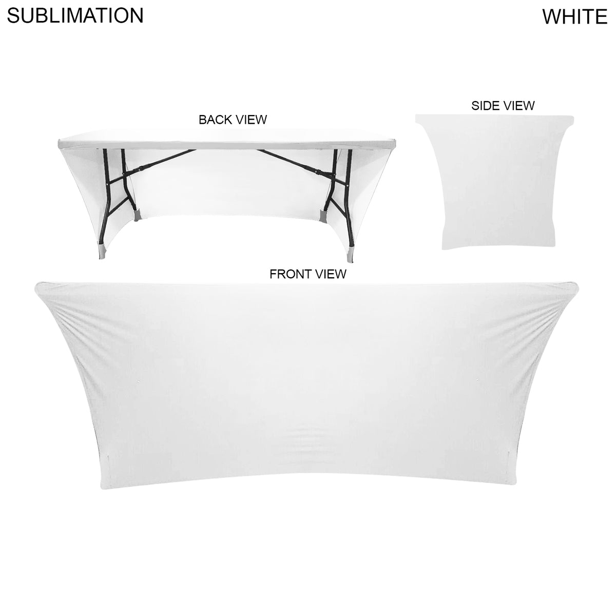 Sublimated Stretch Fit 6' Table Cloth
