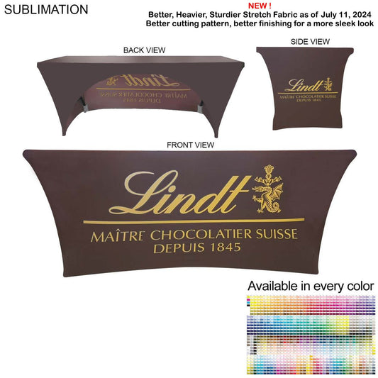 Sublimated Stretch Fit 6' Table Cloth
