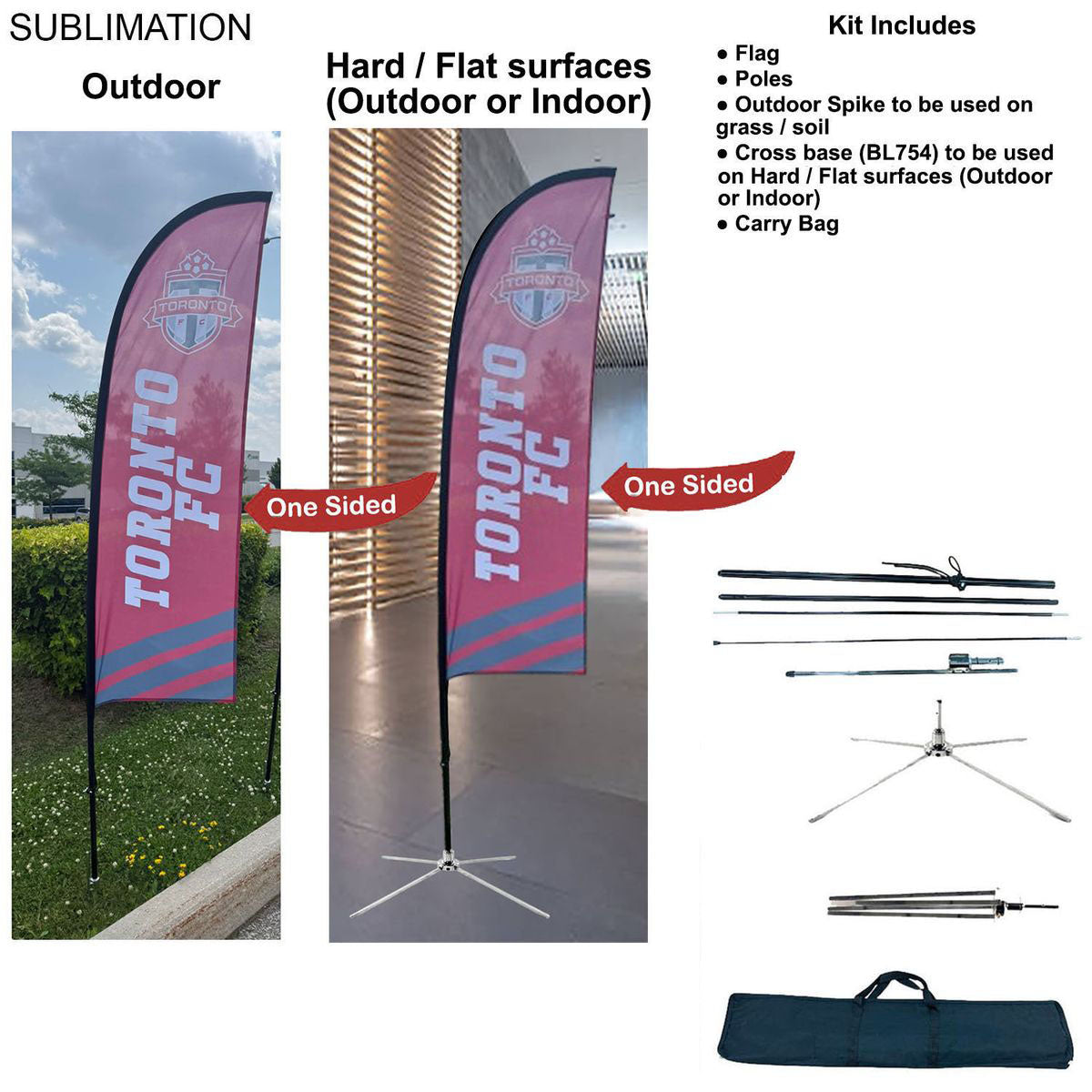 Feather Flag Kit Single Sided