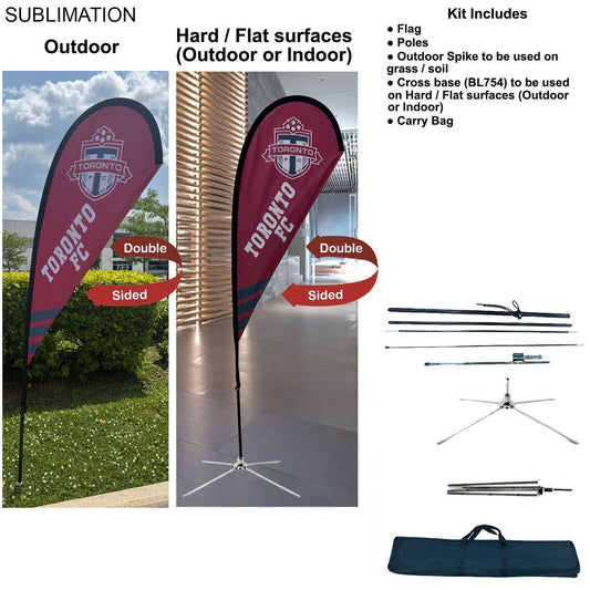 Tear Drop Flag Kit Double Sided